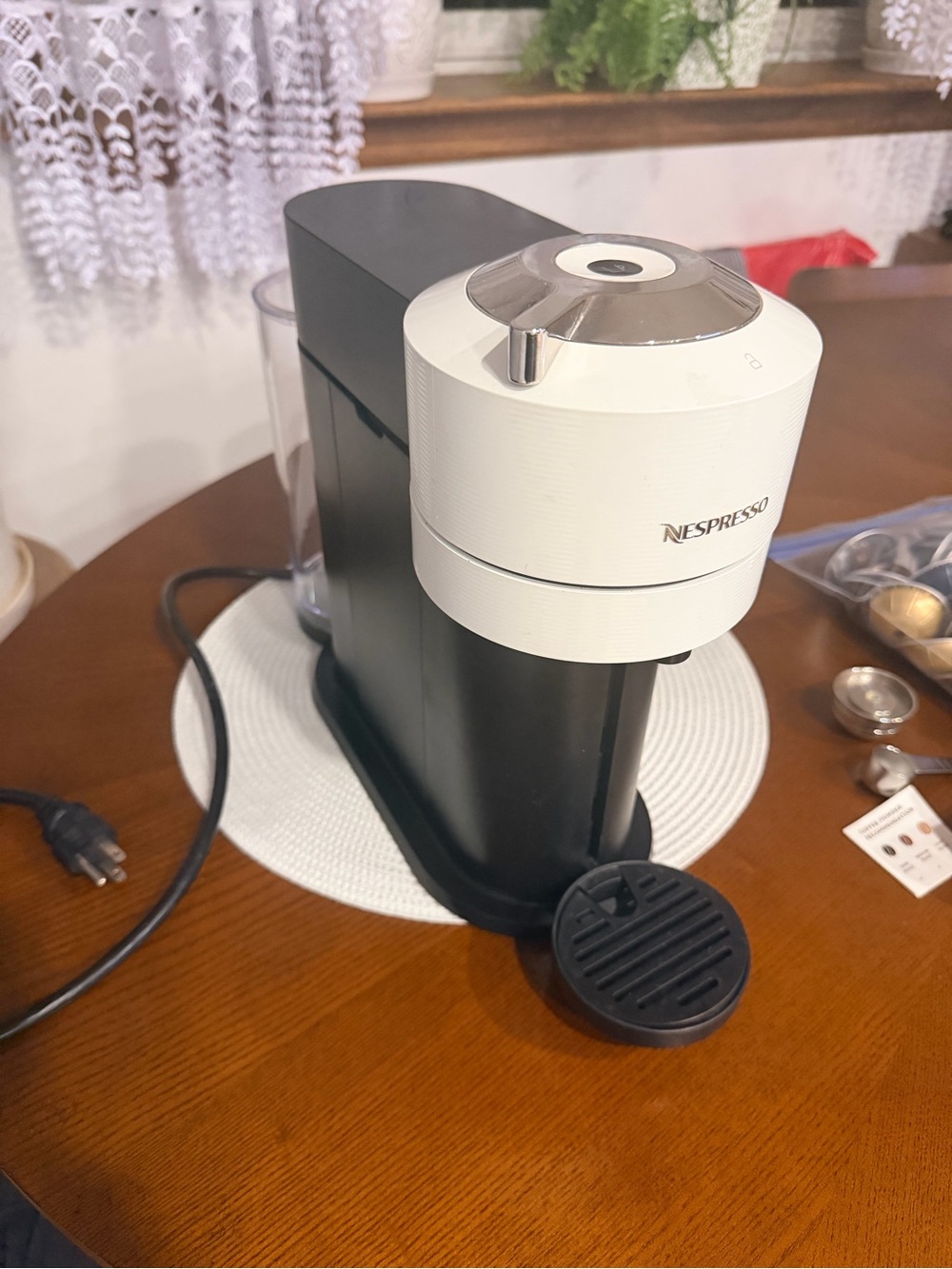 Nespresso Single-Serve Coffee Maker - Black & White